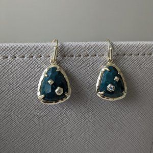 Kendra Scott Asher Green Drop Dangle Earrings
